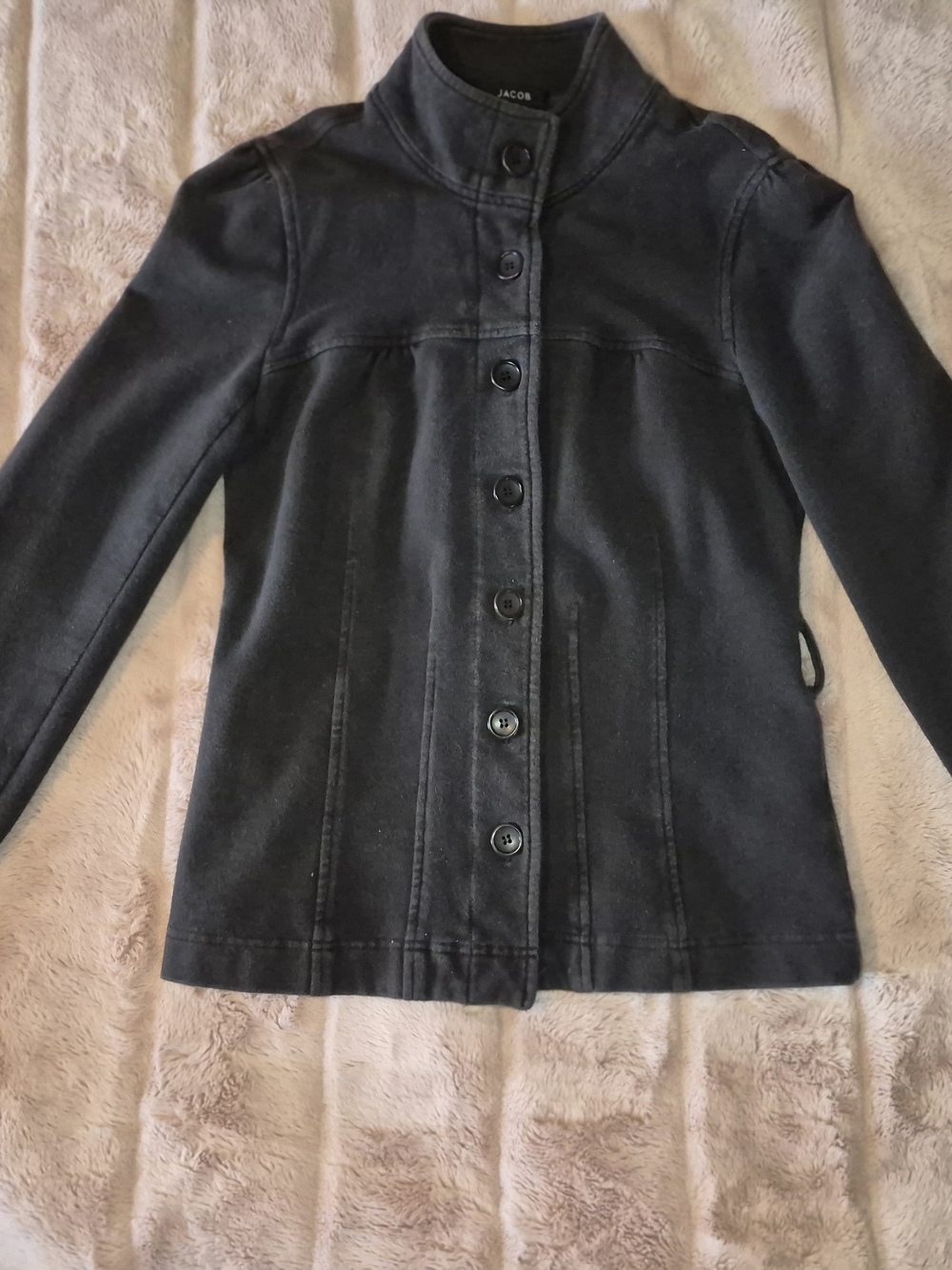 Jacob Dark Brown Button-Front Jean Jacket